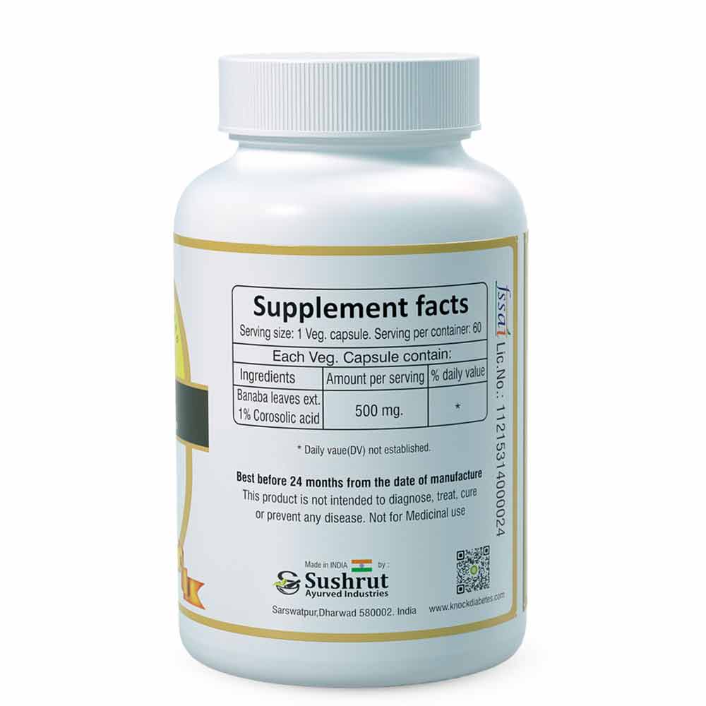 Banaba Diabetes Dietary Supplement - Right View